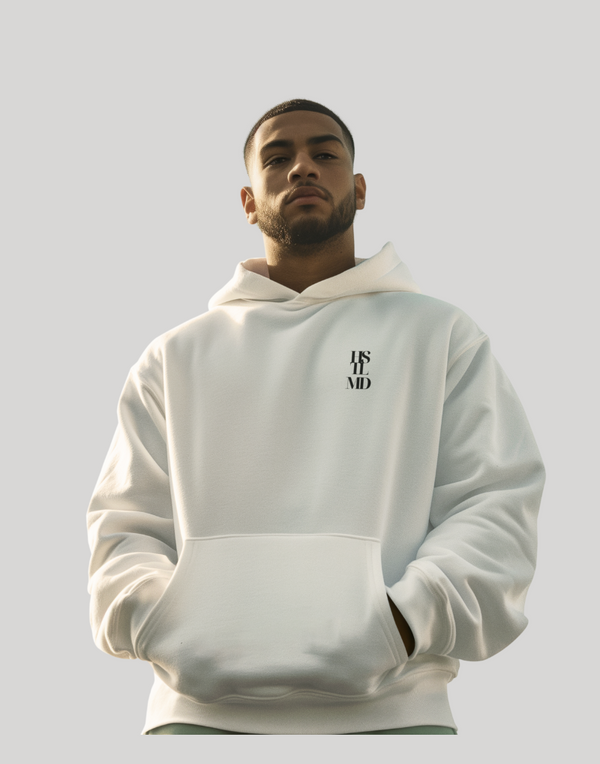 Hustle Made Unisex Box Letter Heavy Blend™ Hooded Sweatshirt For Outdoors
